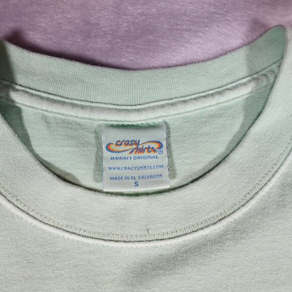 Crazy Shirts Hawaii Humane Society T Shirt Mens Small Animals Lime Dyed Green - Picture 5 of 9